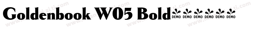 Goldenbook W05 Bold字体转换